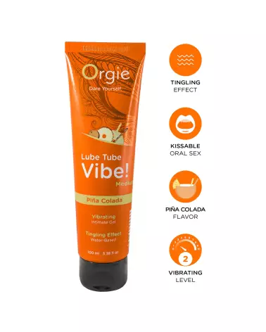 Lubrifiant à base d'eau Orgie Lube Vibe Piña Colada 100ml-2