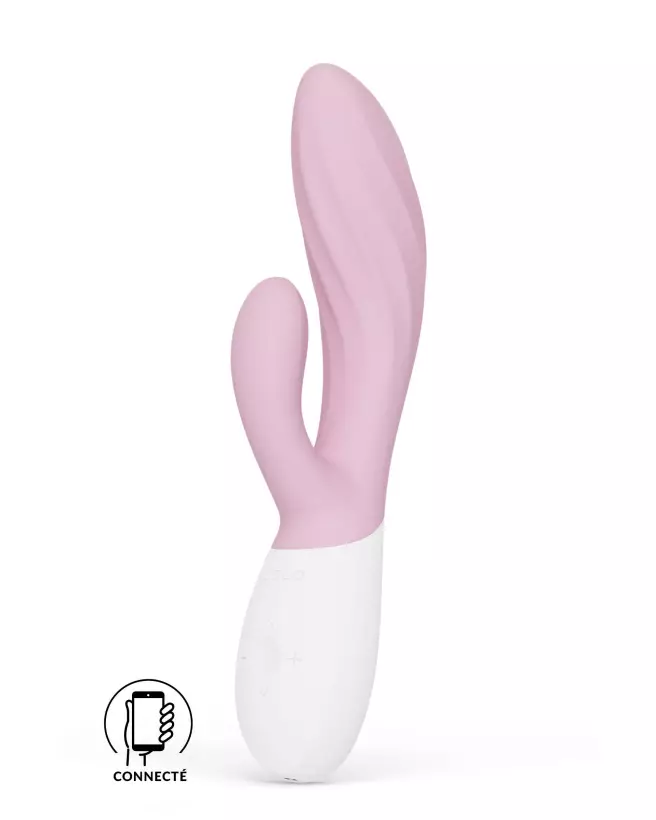 Image du LELO INA Twist Soft Pink, vibromasseur rabbit de luxe pour stimulation double-1