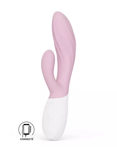 Image du LELO INA Twist Soft Pink, vibromasseur rabbit de luxe pour stimulation double-1