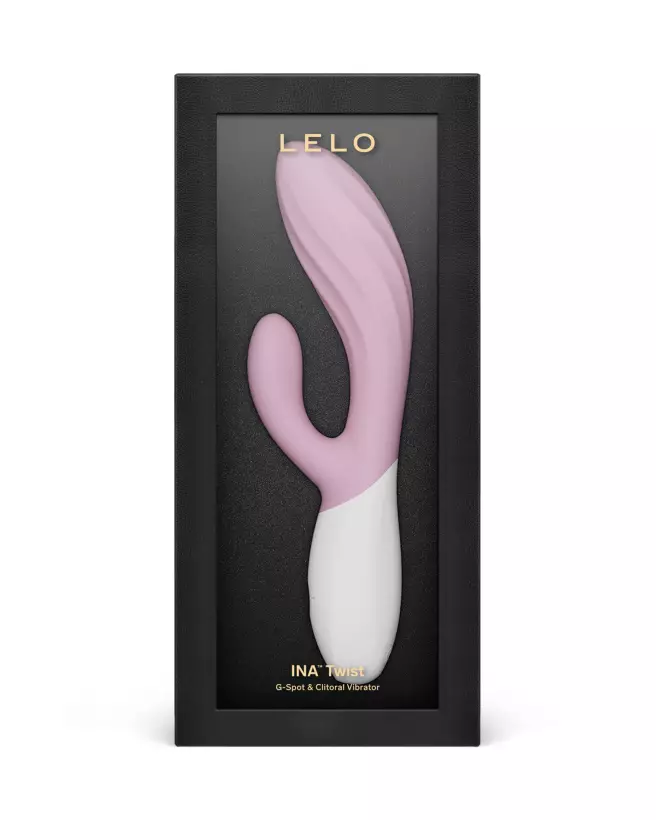 Image du LELO INA Twist Soft Pink, vibromasseur rabbit de luxe pour stimulation double-2