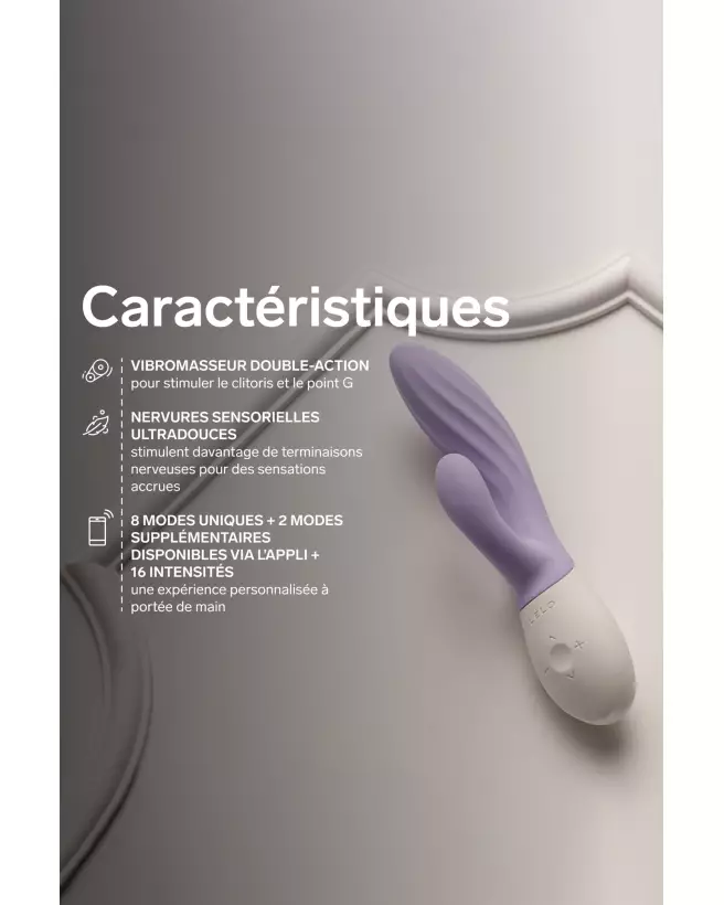 Image du LELO INA Twist Soft Lavender, vibromasseur Rabbit élégant et ergonomique-5