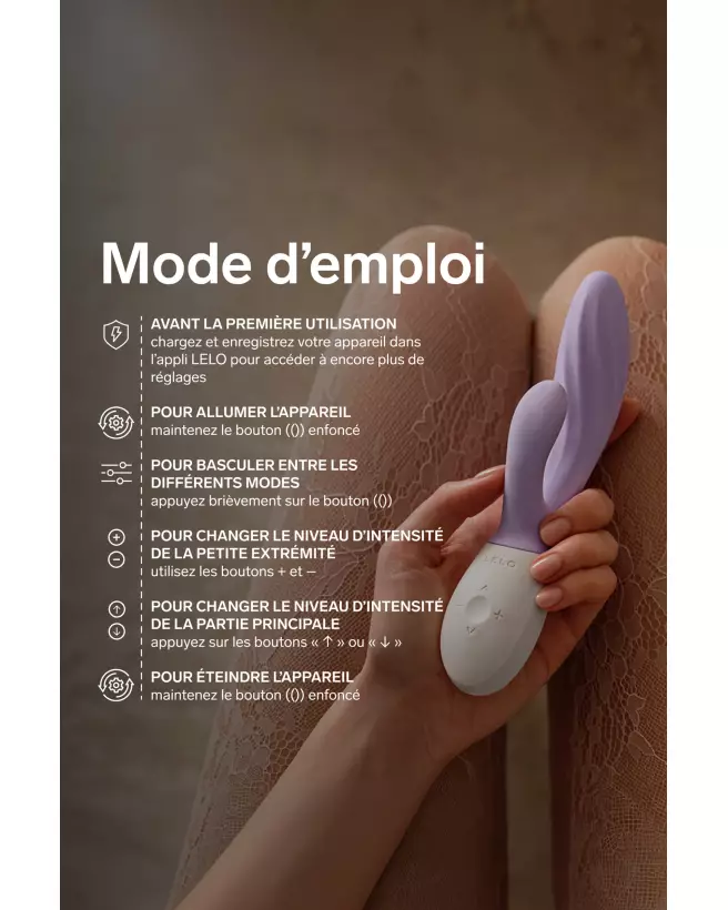 Image du LELO INA Twist Soft Lavender, vibromasseur Rabbit élégant et ergonomique-6