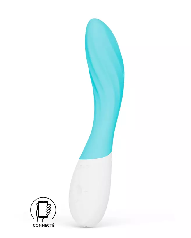 Image du vibromasseur LELO MONA TWIST AQUA, design élégant et ergonomique pour plaisir intense-1