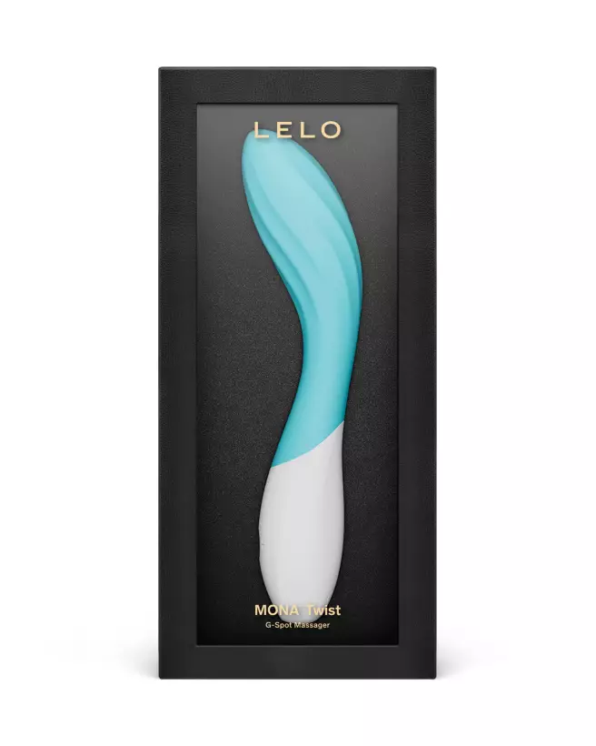 Image du vibromasseur LELO MONA TWIST AQUA, design élégant et ergonomique pour plaisir intense-2