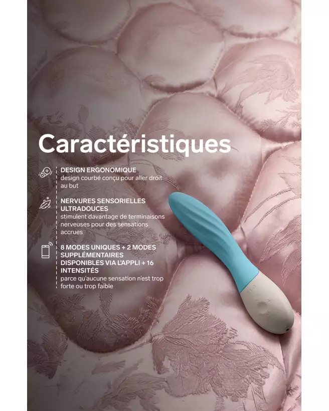 Image du vibromasseur LELO MONA TWIST AQUA, design élégant et ergonomique pour plaisir intense-6