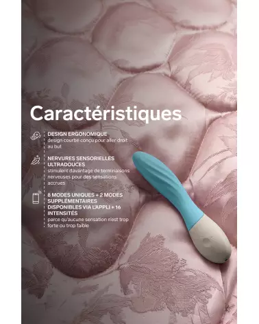 Image du vibromasseur LELO MONA TWIST AQUA, design élégant et ergonomique pour plaisir intense-6