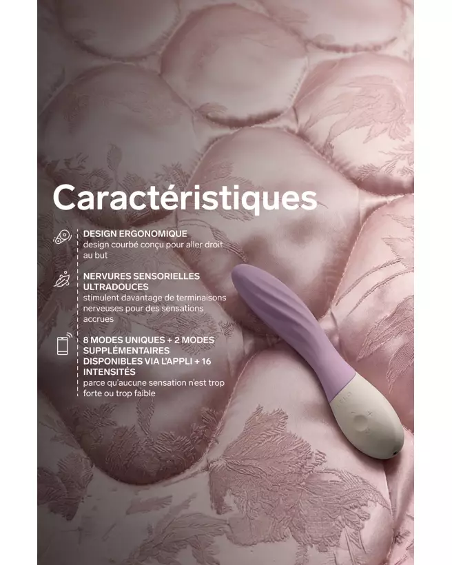 Image du vibromasseur LELO MONA TWIST Lavender, sextoy de luxe, design ergonomique et élégant-6