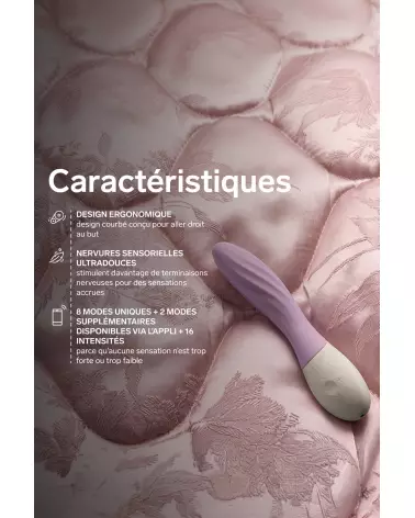 Image du vibromasseur LELO MONA TWIST Lavender, sextoy de luxe, design ergonomique et élégant-6