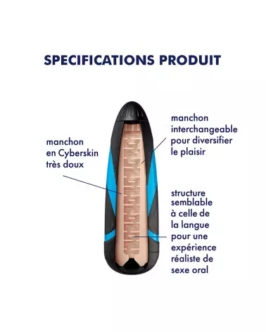 Image du Satisfyer Men Lusty Tongue, masturbateur masculin sensation réaliste-4
