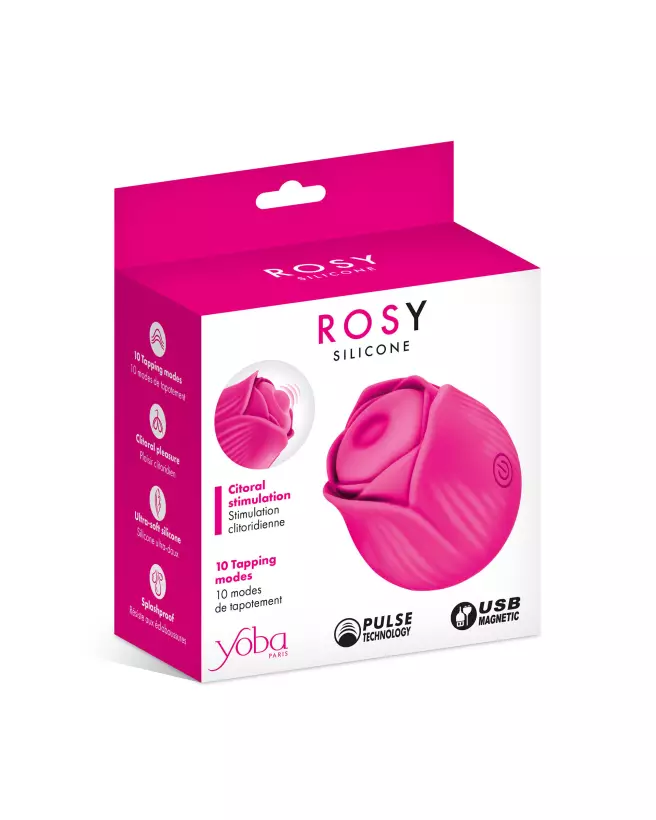 Image du vibromasseur YOBA Rosy, design élégant et compact pour stimulation intense-2