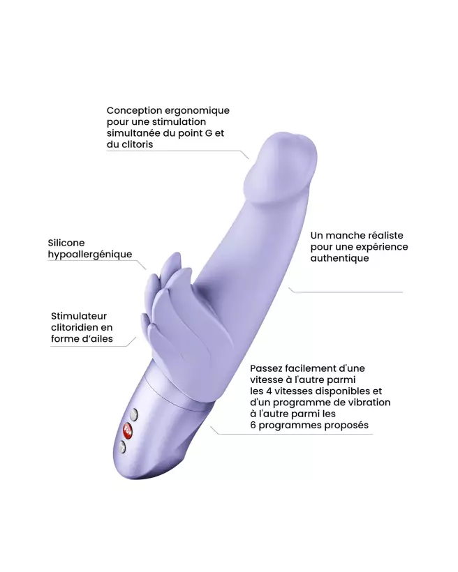 Image du vibromasseur WICKED ANGEL PURPLE par FUN FACTORY, stimulation intense et design ergonomique-2