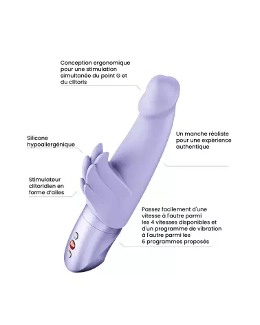 Image du vibromasseur WICKED ANGEL PURPLE par FUN FACTORY, stimulation intense et design ergonomique-2