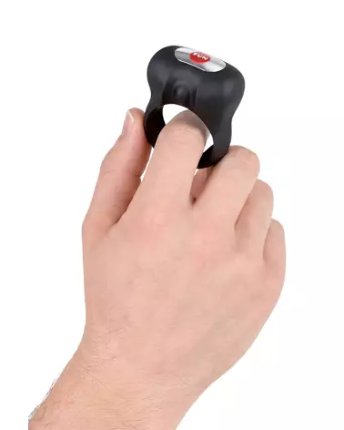 Image du FUN FACTORY STEADY NOIR, cockring haute qualité pour endurance et confort-3
