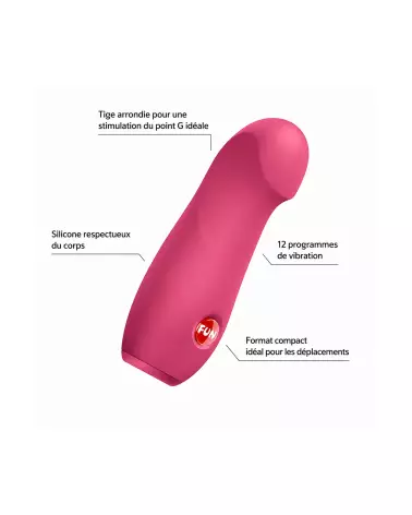 Mini Vibro FUN FACTORY STELLA R en action, compact et discret-3