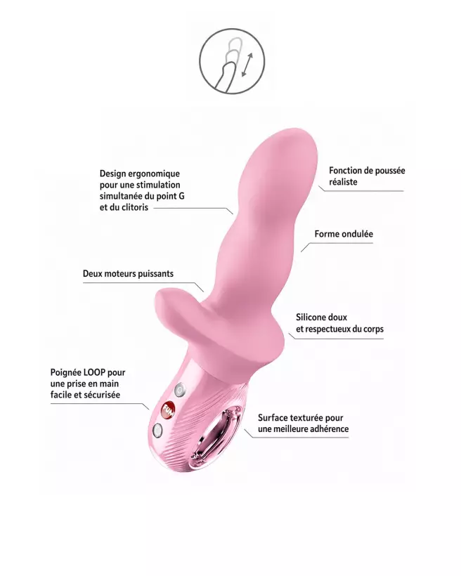 Image du Fun Factory Bi Stronic C Rose, rabbit avec pulsations et vibrations intensives-3