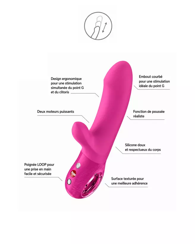Image du vibromasseur Fun Factory Bi Stronic Embrace pour stimulation du Point G-3