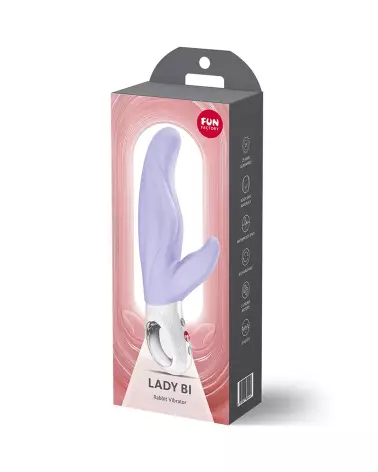 Image du vibromasseur FUN FACTORY LADY BI Purple, stimulation double, waterproof et ergonomique-2