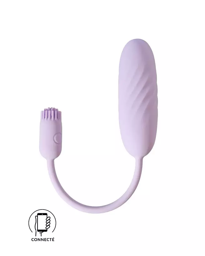 Image de l'œuf vibrant télécommandé SVAKOM PLUME pour plaisir discret et contrôle à distance-1