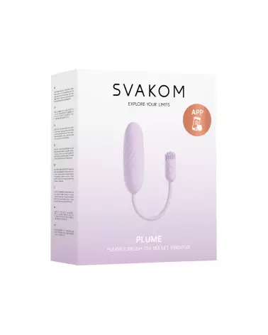 Image de l'œuf vibrant télécommandé SVAKOM PLUME pour plaisir discret et contrôle à distance-2