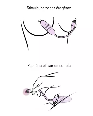 Image de l'œuf vibrant télécommandé SVAKOM PLUME pour plaisir discret et contrôle à distance-3