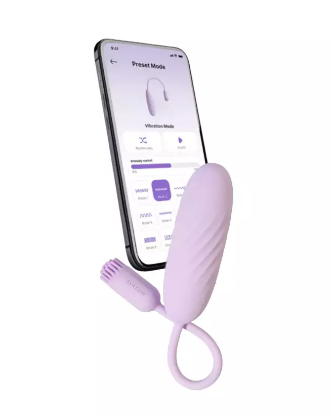 Image de l'œuf vibrant télécommandé SVAKOM PLUME pour plaisir discret et contrôle à distance-5