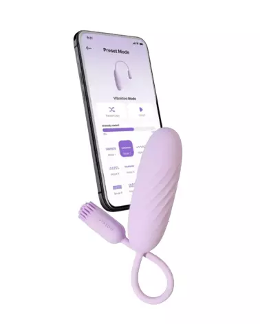 Image de l'œuf vibrant télécommandé SVAKOM PLUME pour plaisir discret et contrôle à distance-5