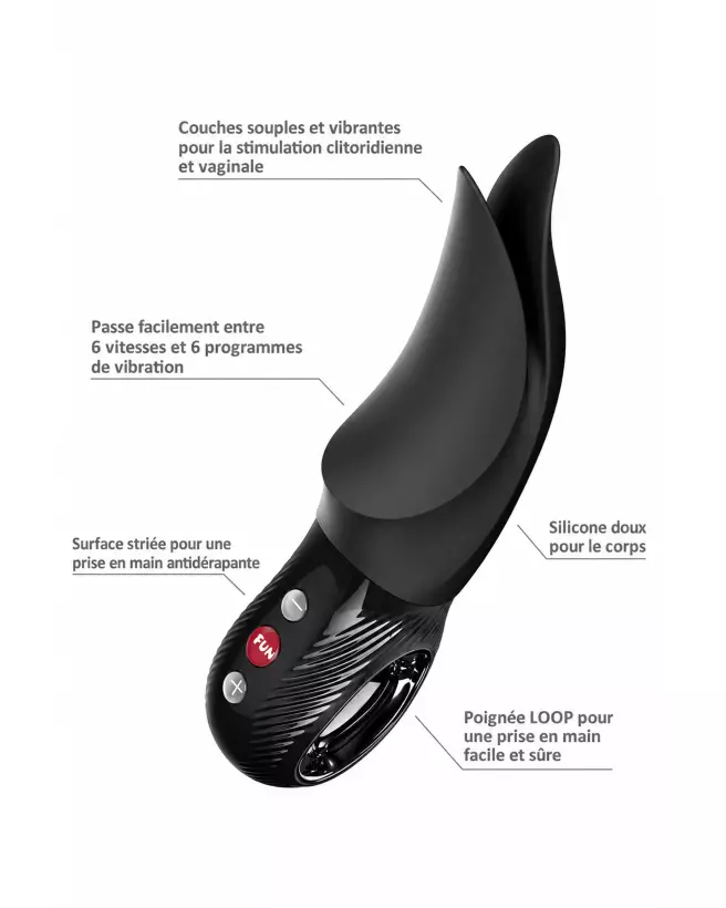 Image du FUN FACTORY VOLTA Black, vibromasseur ergonomique et puissant pour stimulation maximale-3