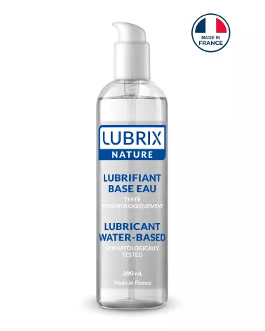 Lubrifiant Lubrix Nature 200ml à base d'eau, hydratant et doux-1