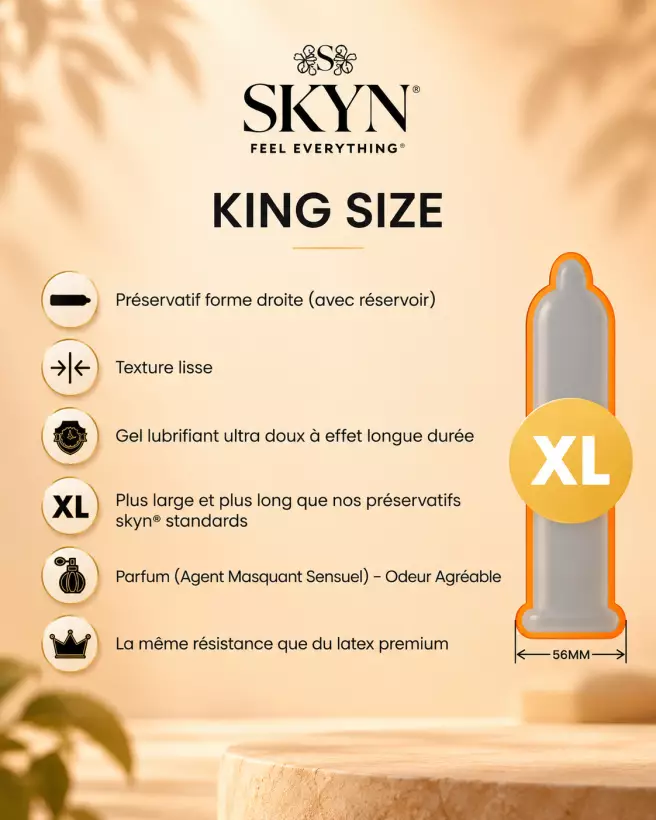 SKYN King Size préservatifs grande taille sans latex-4