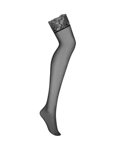 Photo de Bas Autofixants Matildea Noir avec Dentelle de Obsessive-5
