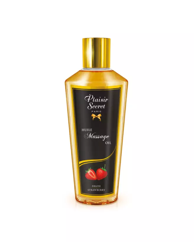 Huile de massage à la fraise Plaisir Secret 30ml pour détente et plaisir sensuel-1