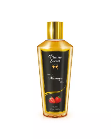Huile de massage à la fraise Plaisir Secret 30ml pour détente et plaisir sensuel-1