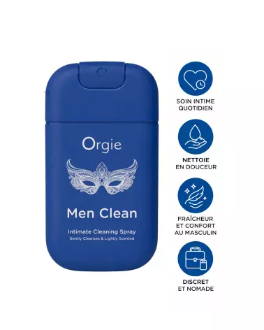 ORGIE MEN CLEAN 30ML nettoyant sextoys désinfectant hygiène intime accessoires érotiques propreté-2