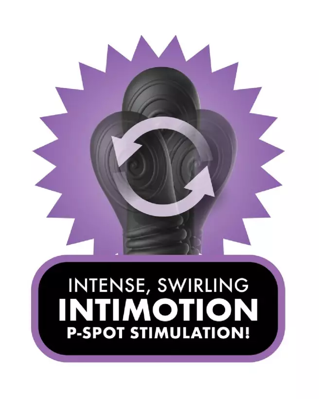 stimulateur de prostate AFE Ass-Gasm IntiMotion Black Anal Fantasy Elite silicone sextoy anal masculin anneau pénien stim-3