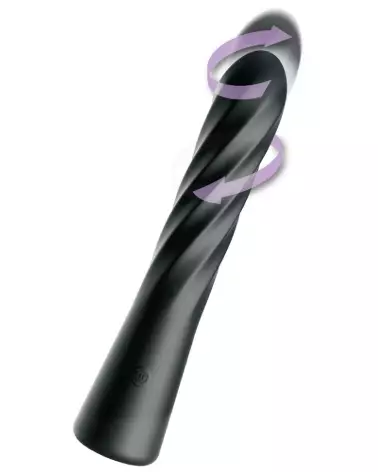 stimulateur anal AFE Twist Ecstacy Black Anal Fantasy Elite silicone ergonomique plaisir intense sextoy anal noir-2