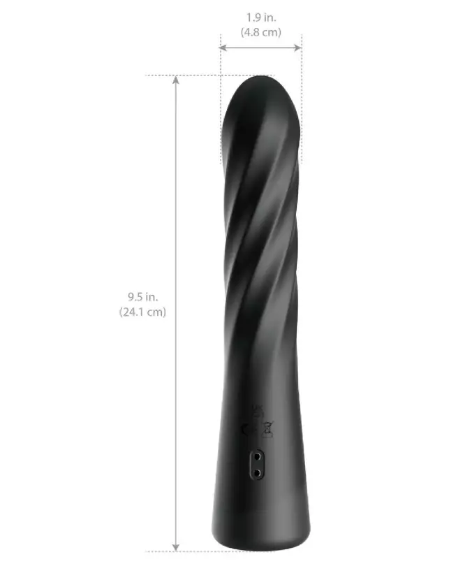 stimulateur anal AFE Twist Ecstacy Black Anal Fantasy Elite silicone ergonomique plaisir intense sextoy anal noir-5