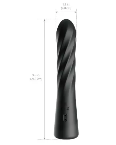 stimulateur anal AFE Twist Ecstacy Black Anal Fantasy Elite silicone ergonomique plaisir intense sextoy anal noir-5