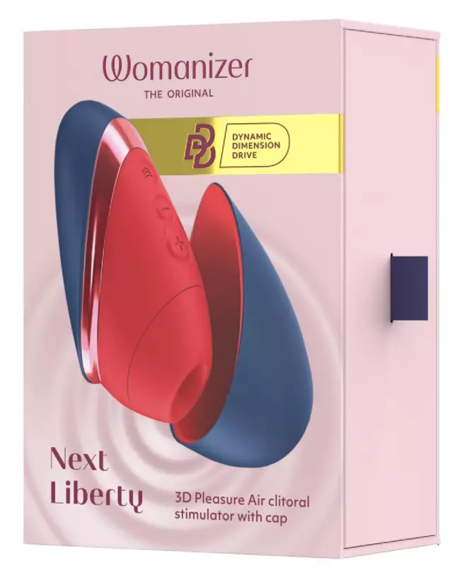 Womanizer Next Liberty Red Blu stimulateur clitoridien sextoy femme technologie Pleasure Air compact étanche rechargeable-1