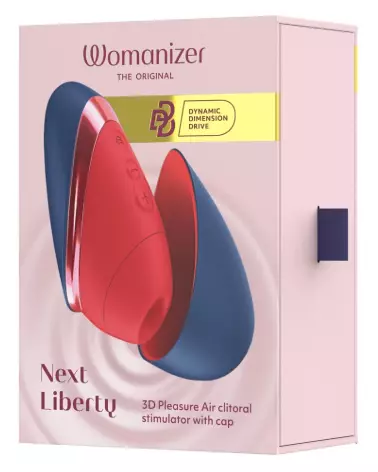 Womanizer Next Liberty Red Blu stimulateur clitoridien sextoy femme technologie Pleasure Air compact étanche rechargeable-1