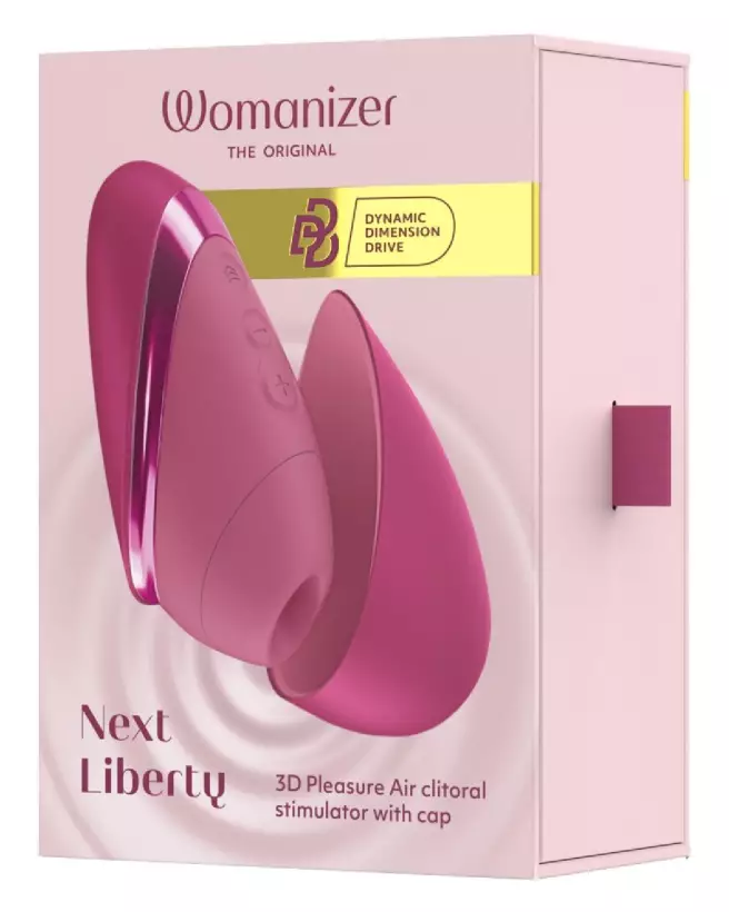 stimulateur clitoridien Womanizer Next Liberty Pink silicone plaisir féminin sextoy étanche ergonomique stimulation pré-1