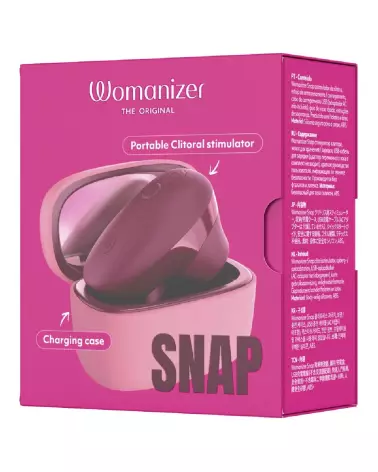 Stimulateur clitoridien Womanizer Snap Crushed Berry plaisir féminin technologie Pleasure Air sextoy rechargeable étanch-1