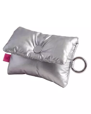 Womanizer Snap Pouch Silver pochette élégante rangement stimulation clitoridienne sextoy femme accessoire intime-2