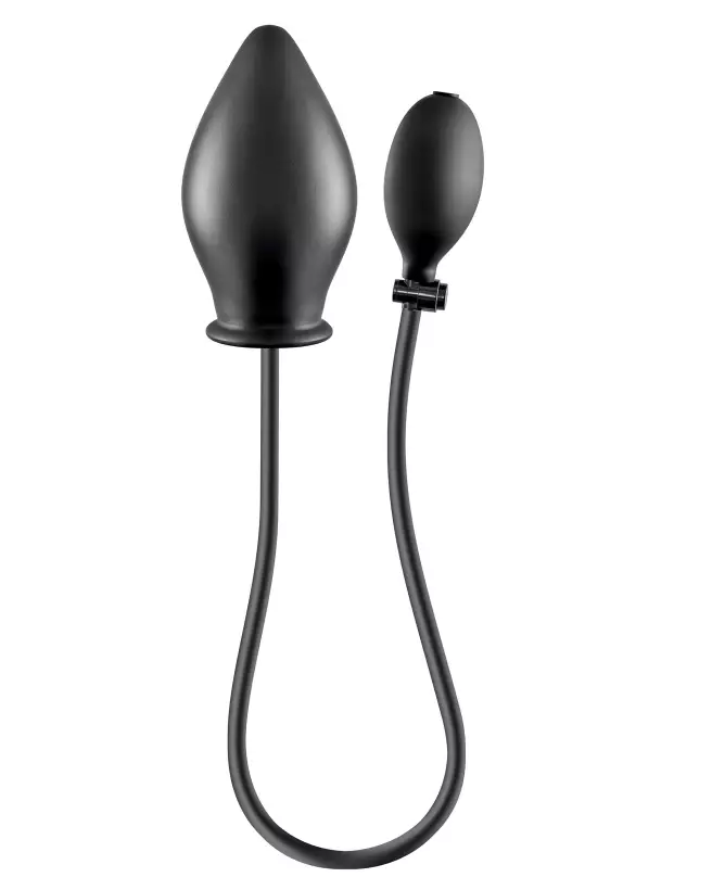 plug anal gonflable BLUE JUNKER noir silicone stimulation plaisir anal sextoy accessoire adulte-3