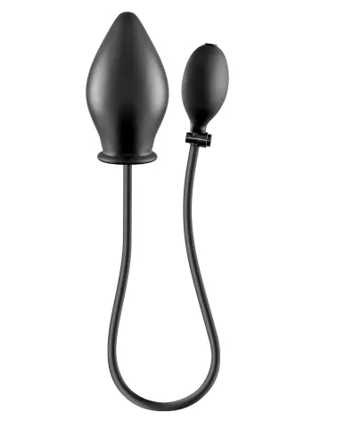 plug anal gonflable BLUE JUNKER noir silicone stimulation plaisir anal sextoy accessoire adulte-3