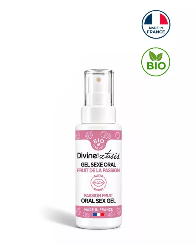 gel sexe oral fruit de la passion 50ml Divine Xtases lubrifiant gourmand stimulant femme plaisir sensualité-1
