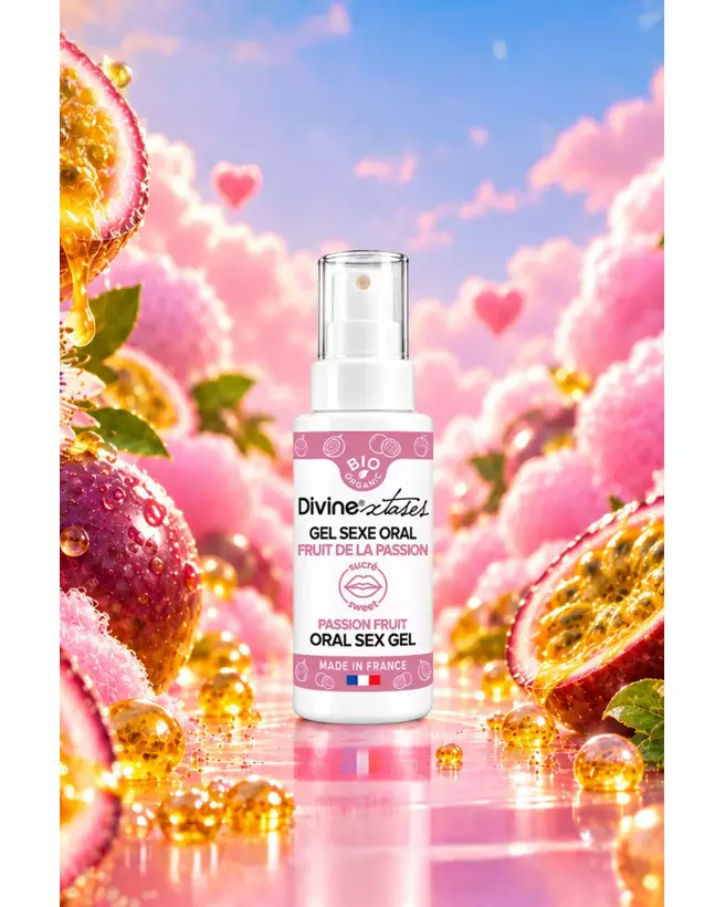 gel sexe oral fruit de la passion 50ml Divine Xtases lubrifiant gourmand stimulant femme plaisir sensualité-3