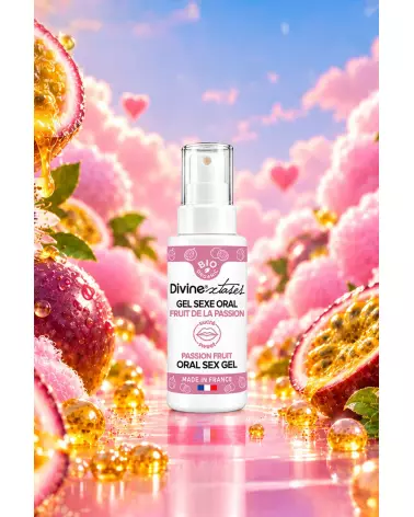 gel sexe oral fruit de la passion 50ml Divine Xtases lubrifiant gourmand stimulant femme plaisir sensualité-3