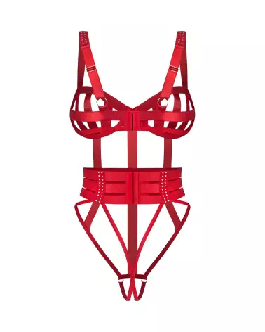 body ouvert shiny obsession obsessive lingerie sexy satinée cristaux scintillants bonnets à armatures dessous glamour fe-8