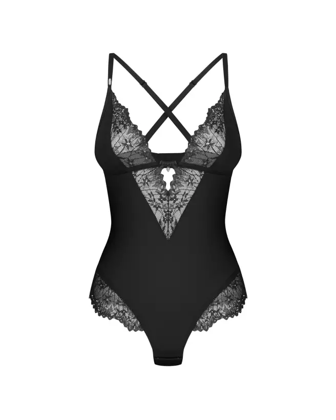 Body sexy femme Sparkly Night Obsessive dentelle scintillante lingerie transparente glamour-7