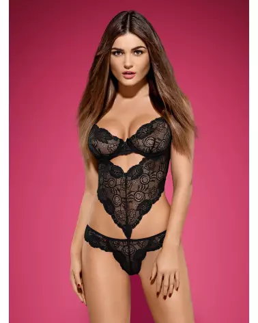 Body Alluria noir en dentelle élégante par Obsessive-3